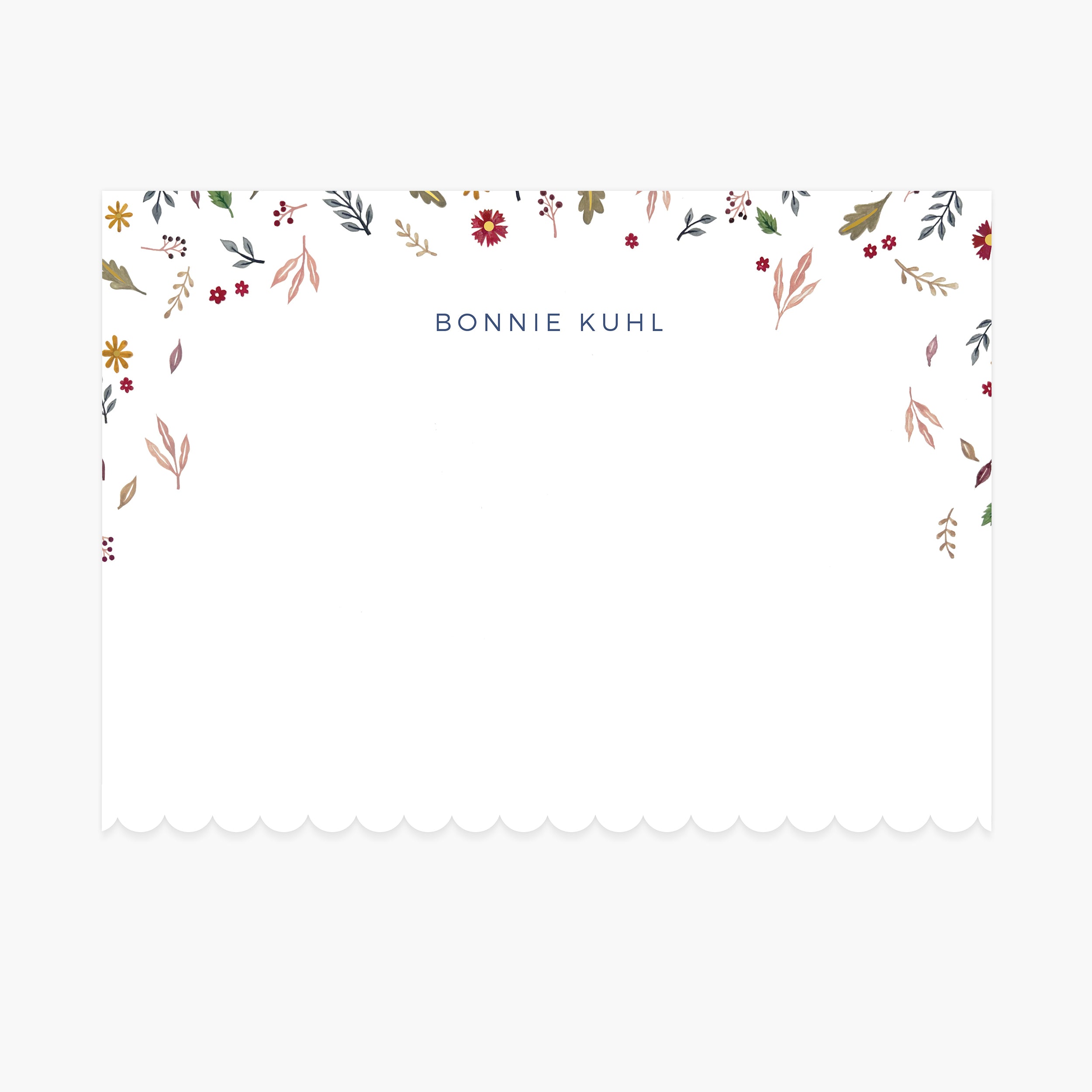 Falling Leaves | Custom Notecard and Envelope | Set of 10