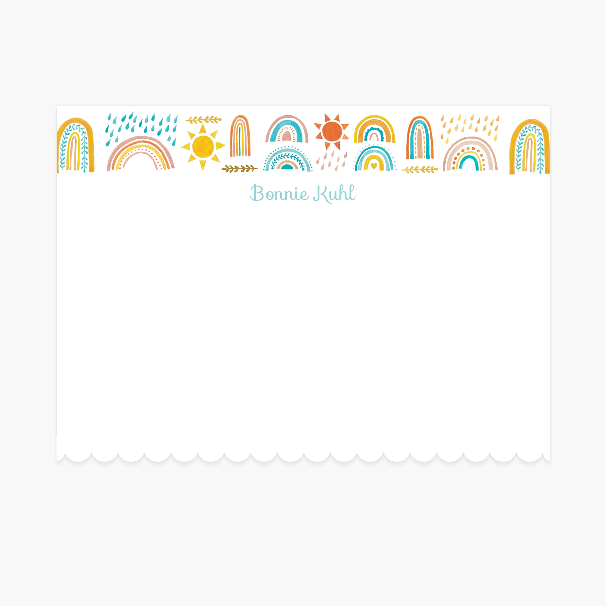 Chasing Rainbows | Custom Notecard and Envelope | Set of 10