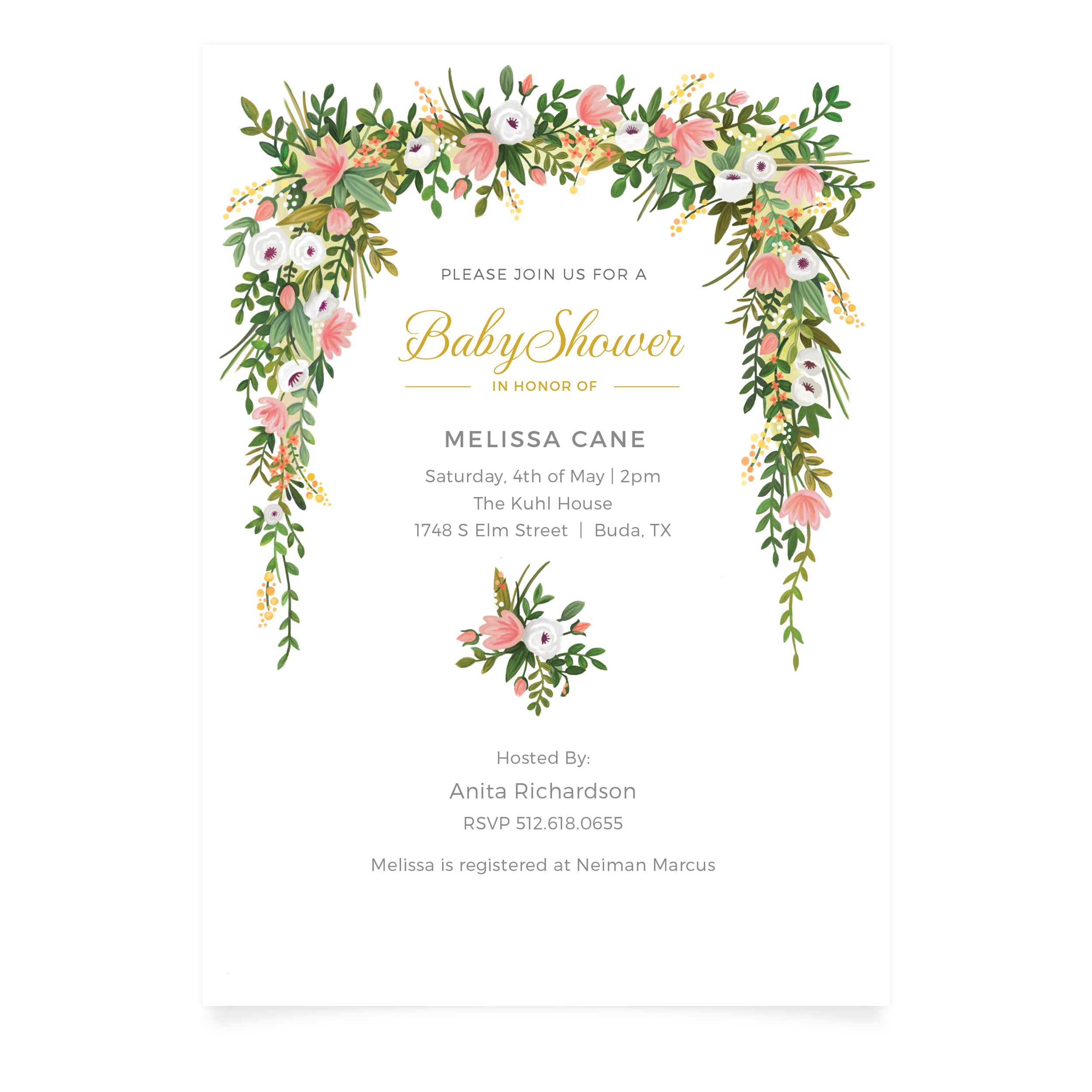 Elizabeth | Baby Shower Invitation