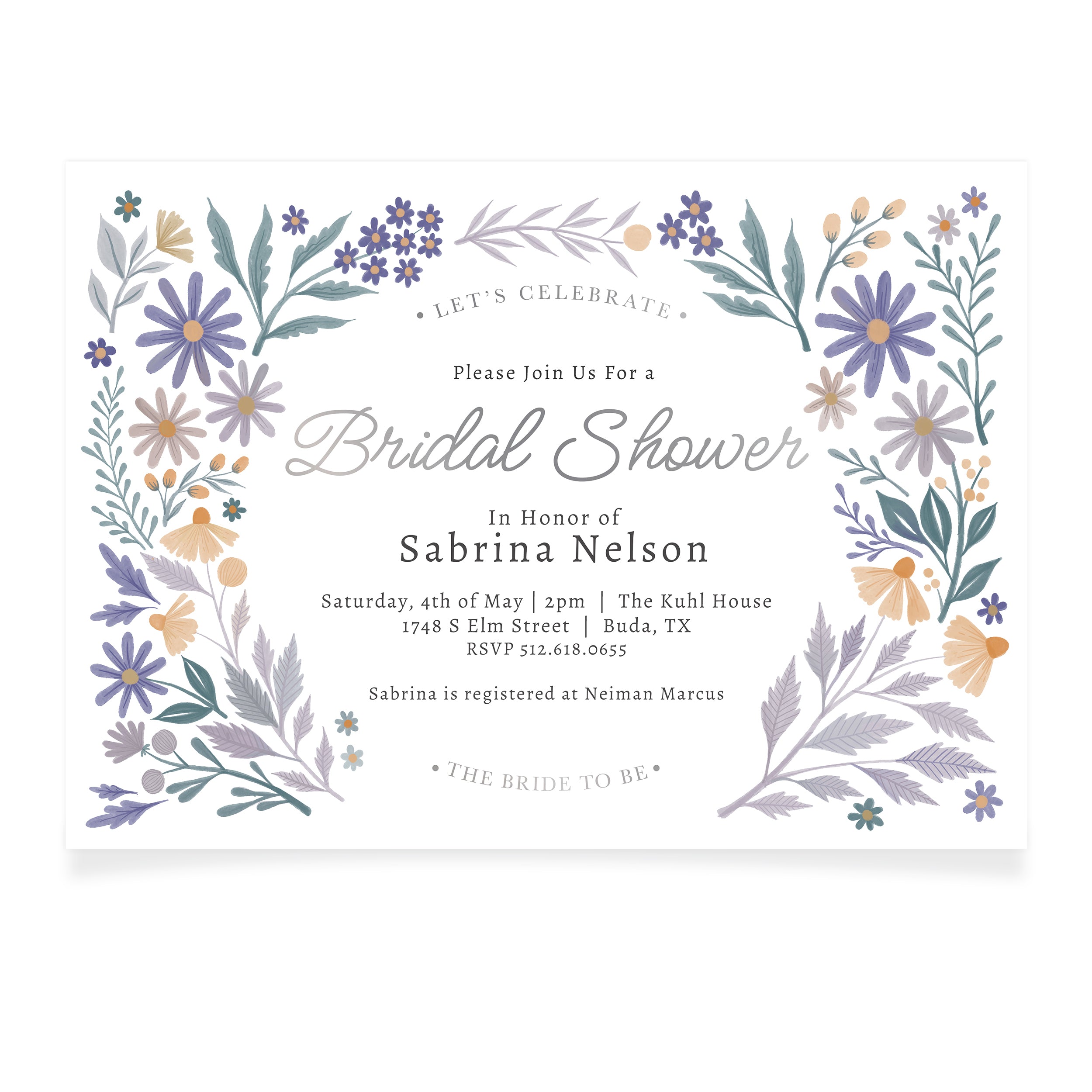 Lavender Meadows | Bridal Shower Invitation