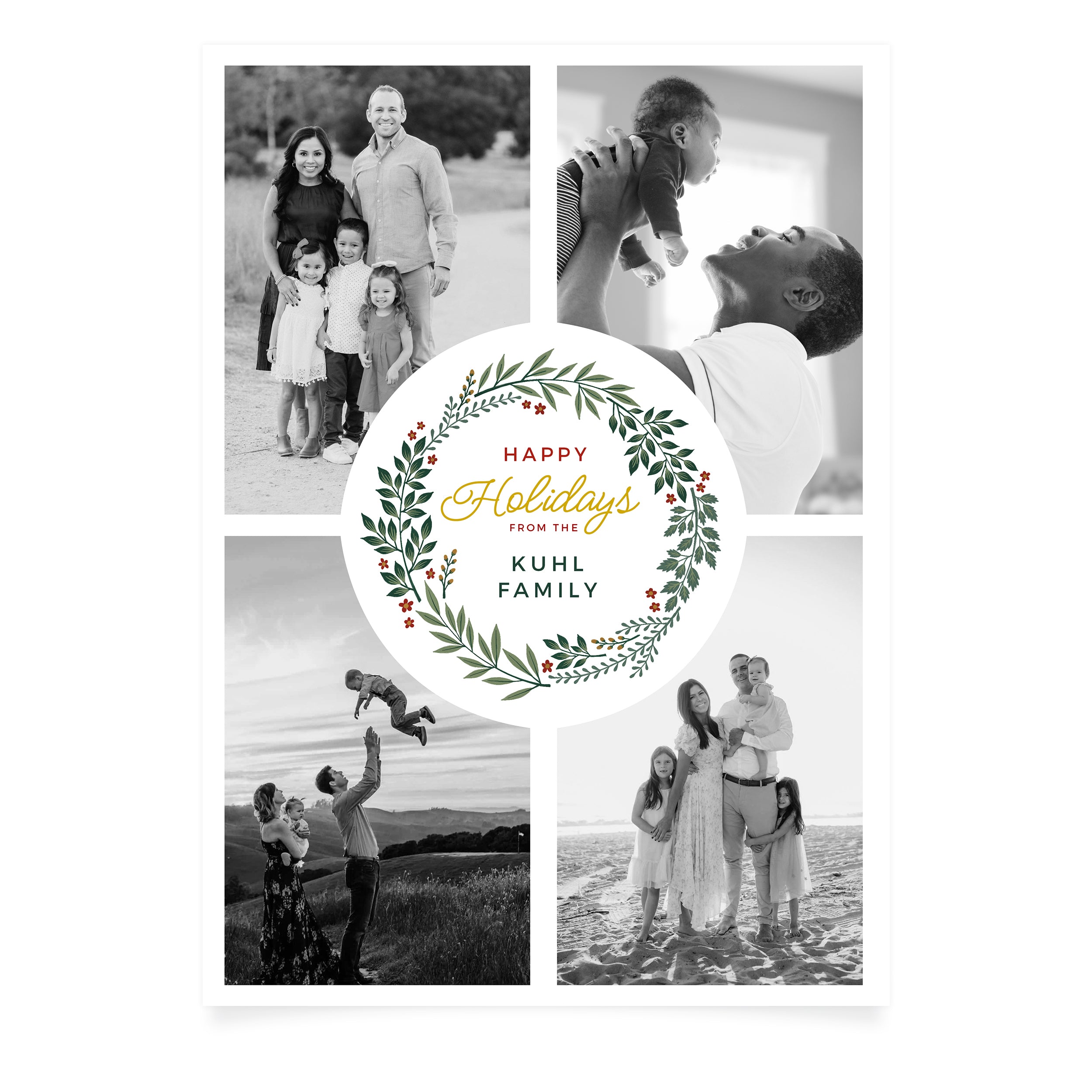Holiday Wreath | Custom Holiday Card