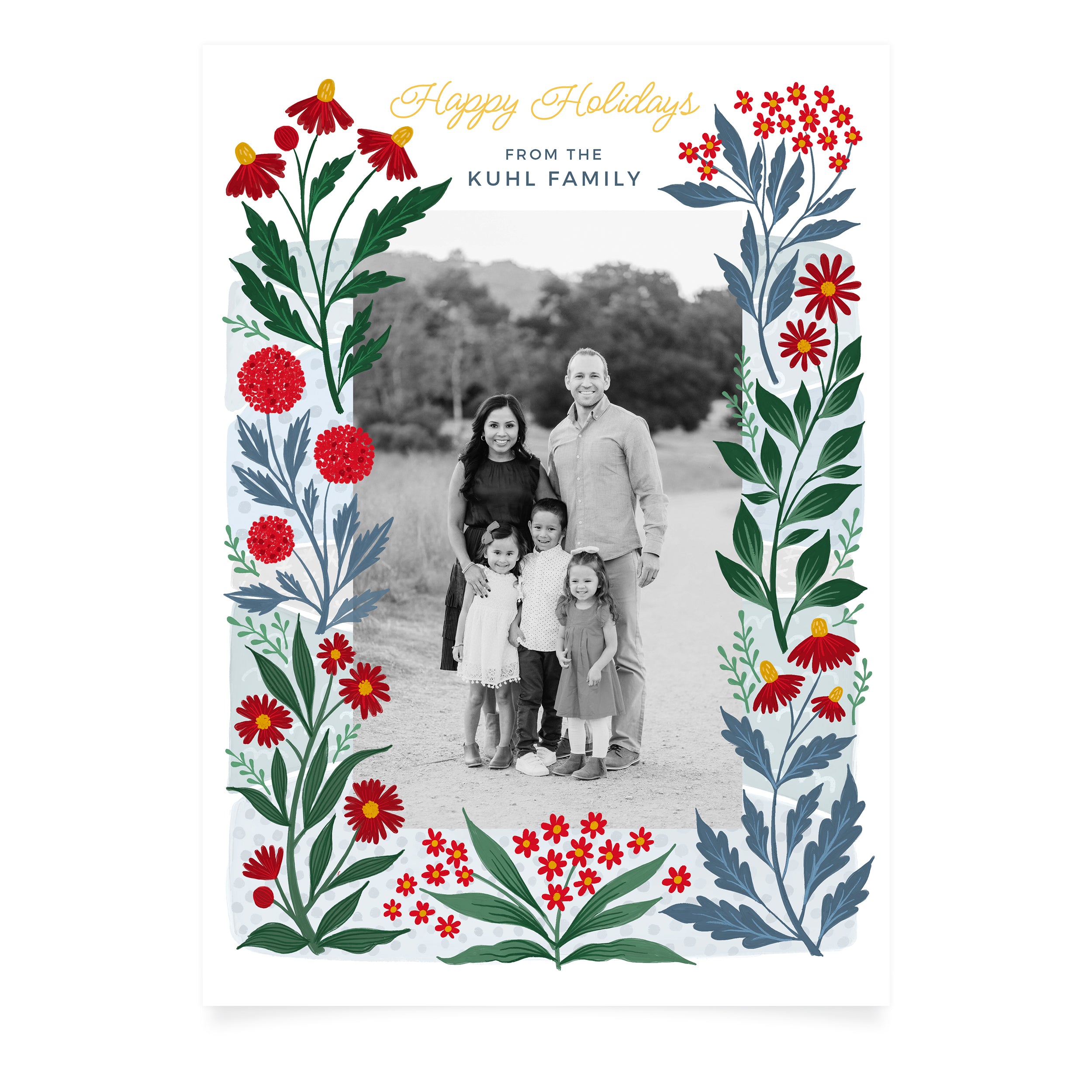Snowy Fields | Custom Holiday Card