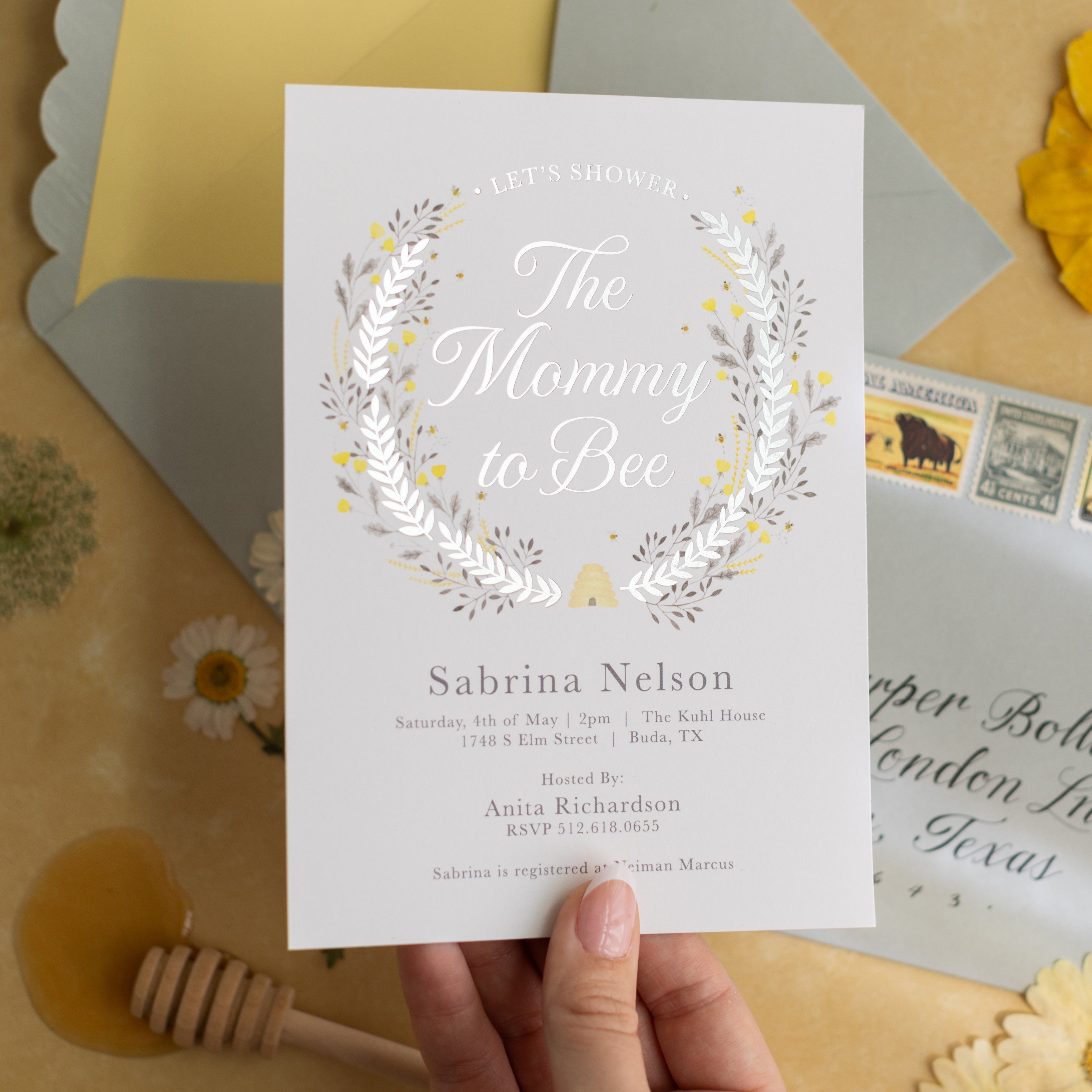 Mommy to Bee | Baby Shower Invitation