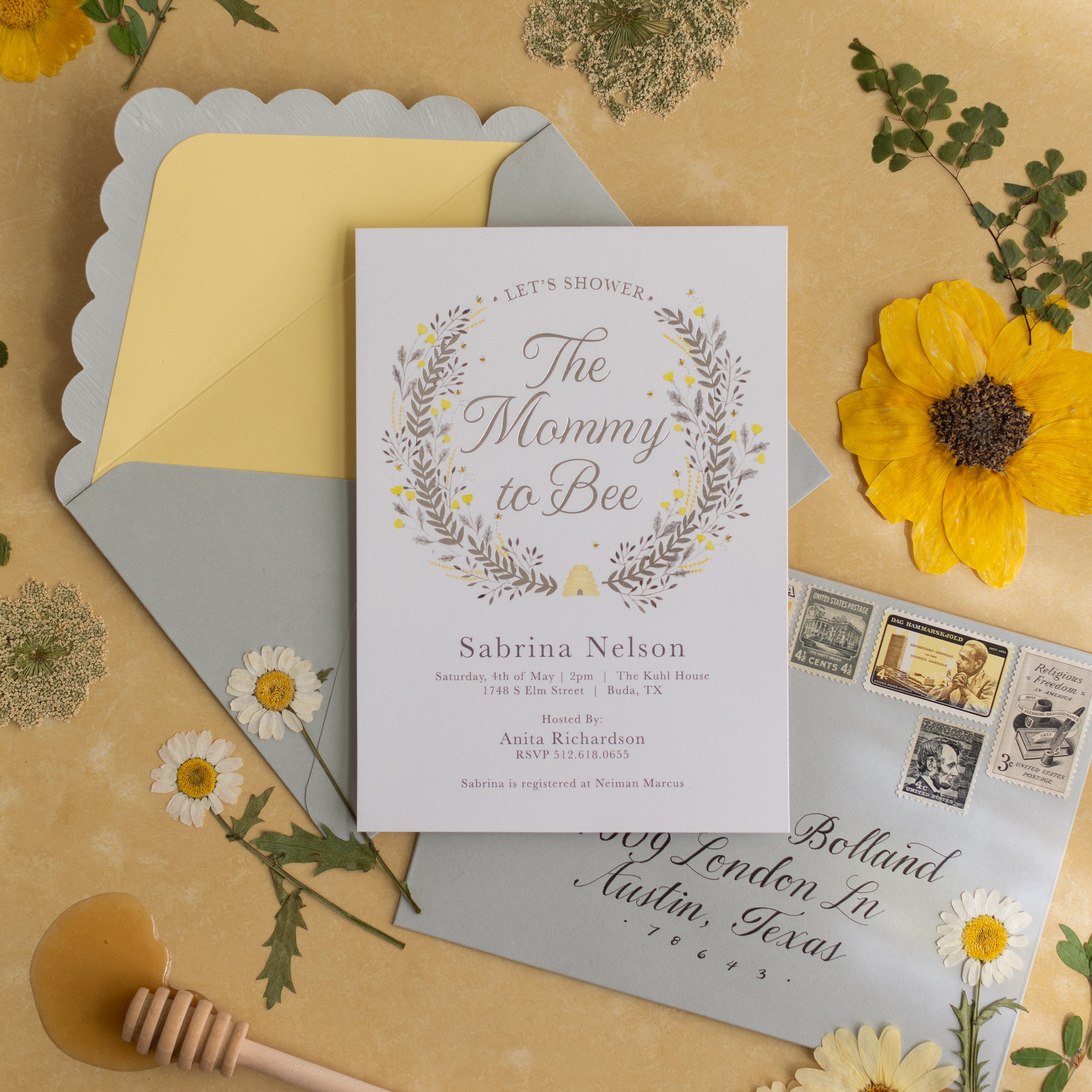 Mommy to Bee | Baby Shower Invitation