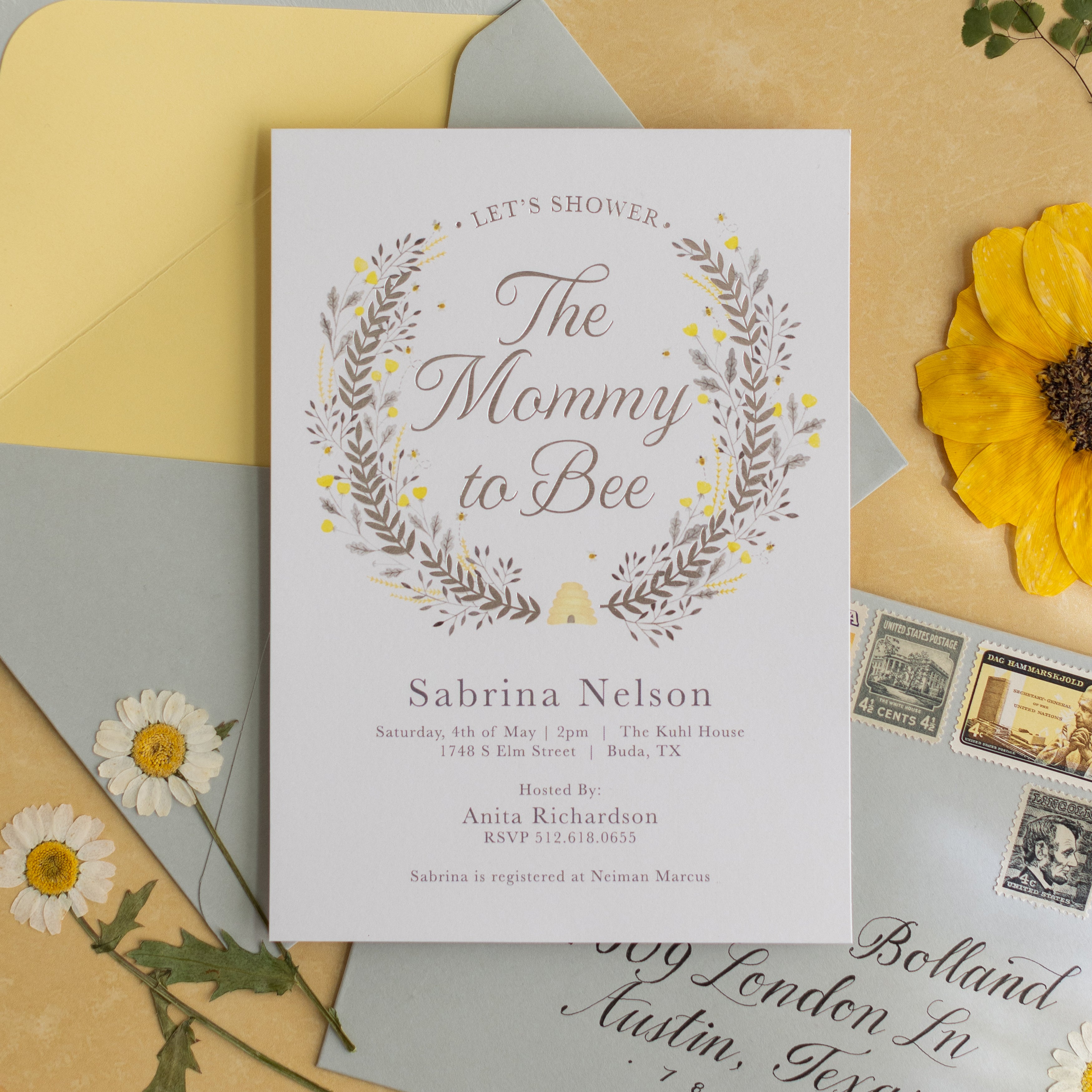 Mommy to Bee | Baby Shower Invitation