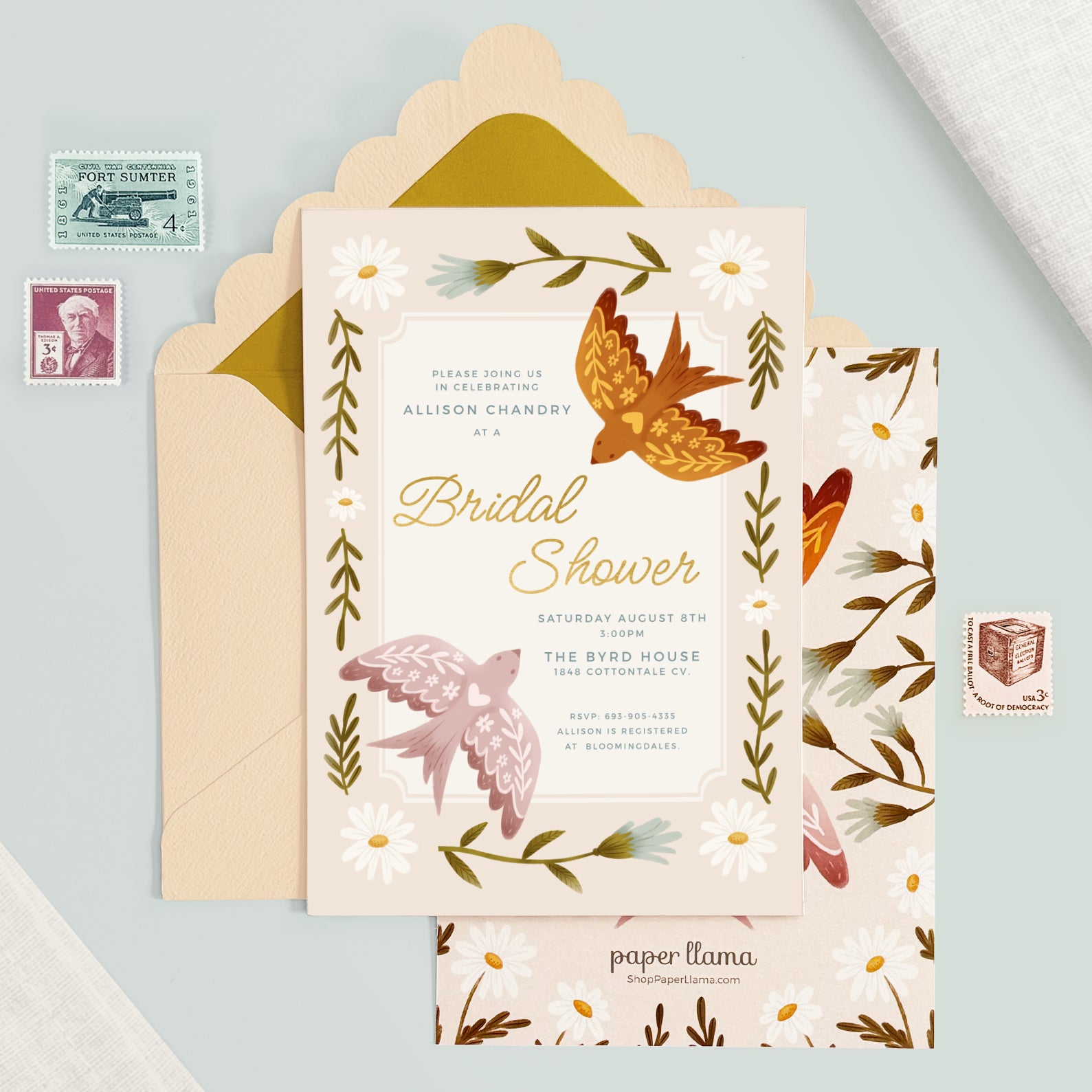 Birds of a Feather | Bridal Shower Invitation