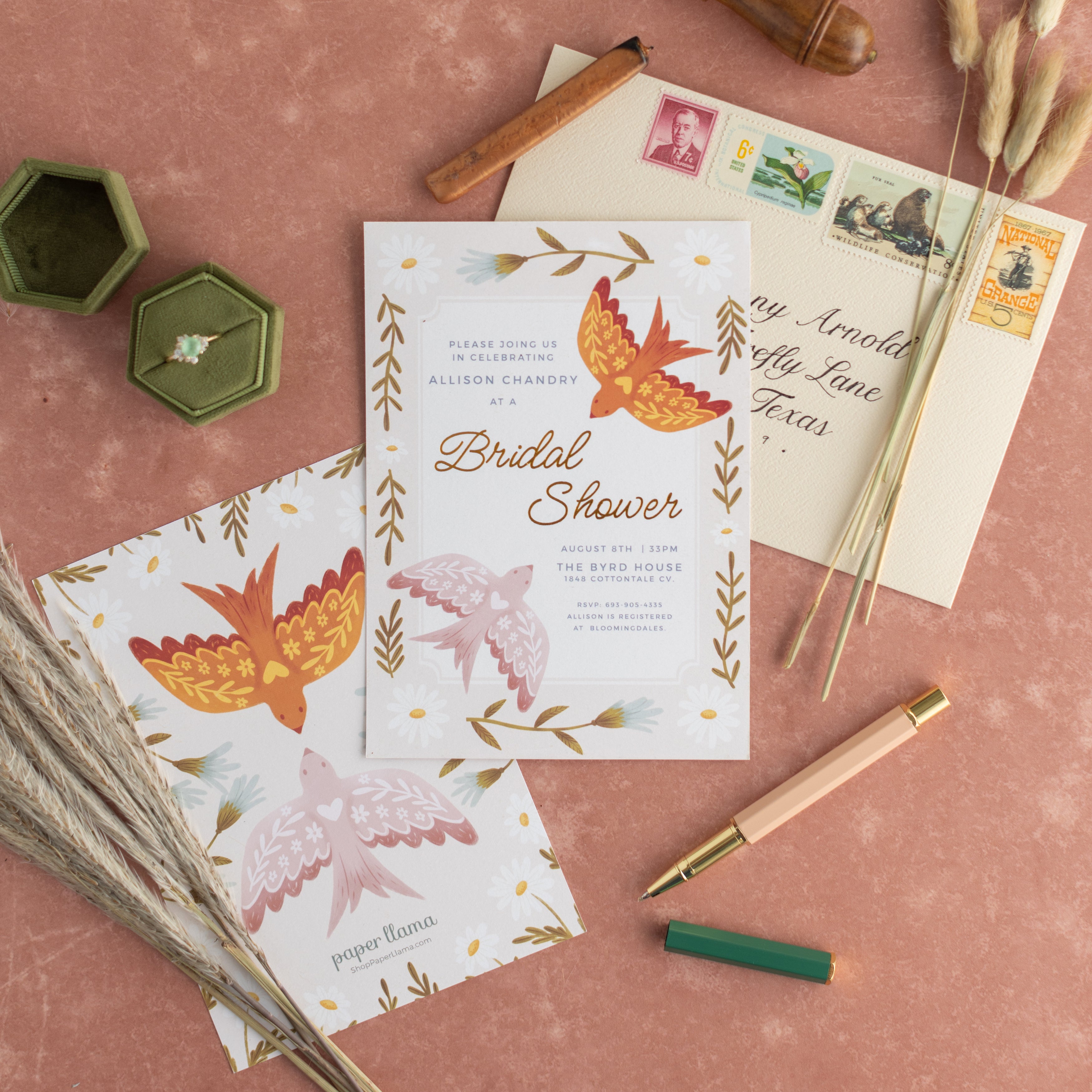 Birds of a Feather | Bridal Shower Invitation
