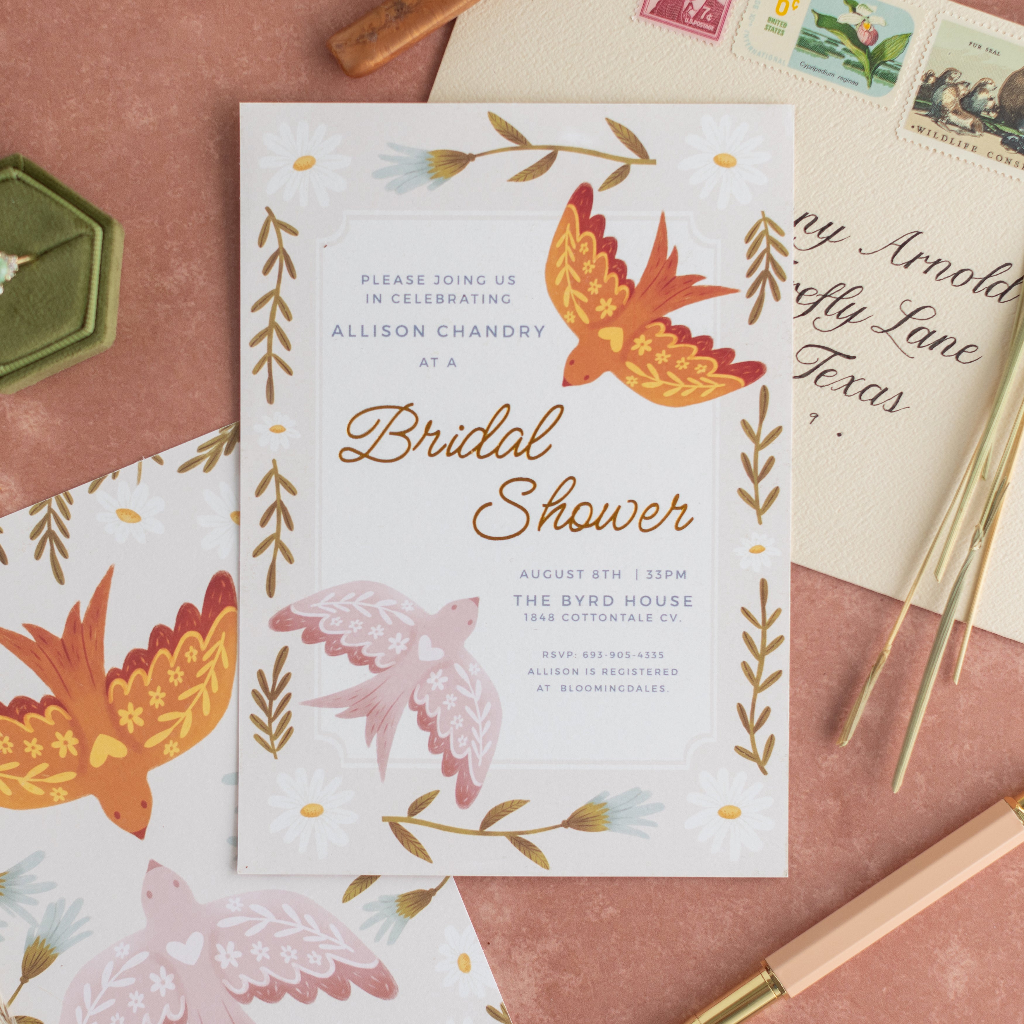 Birds of a Feather | Bridal Shower Invitation