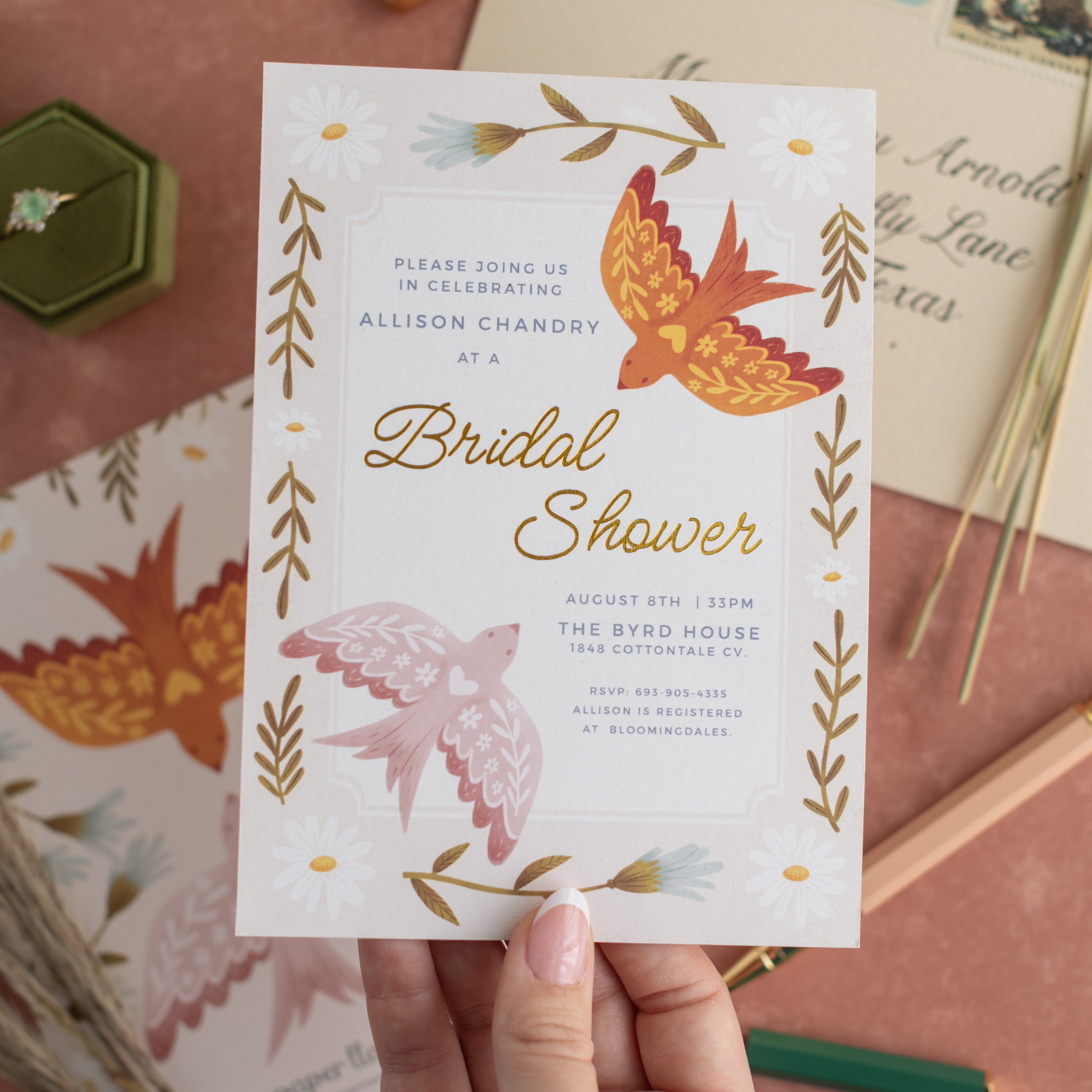 Birds of a Feather | Bridal Shower Invitation
