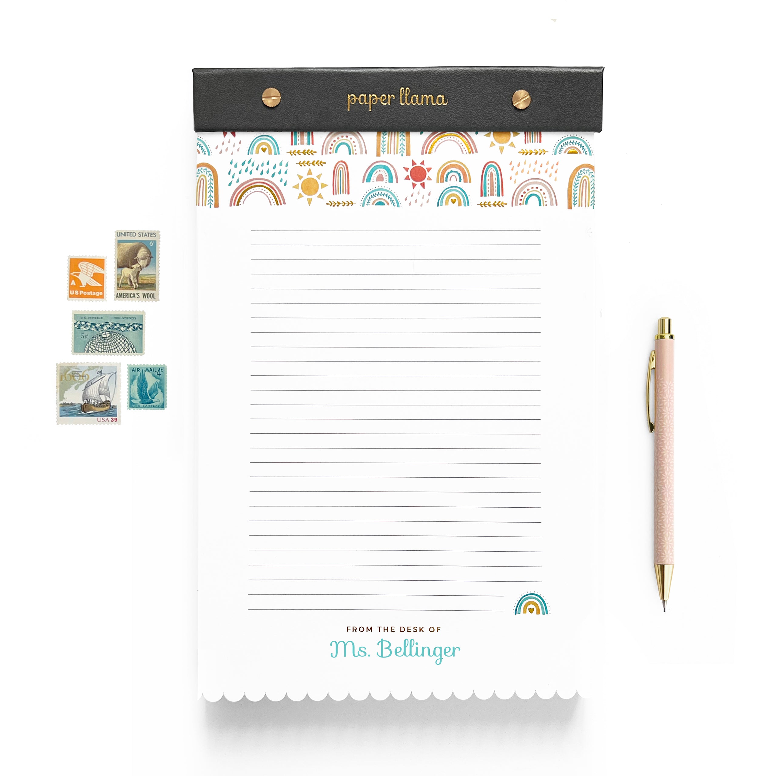 Rainbow Days Customizable Desktop Notepad