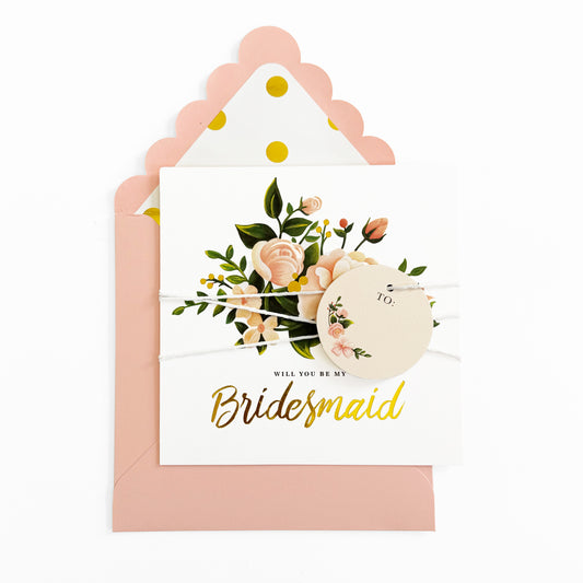 Juliet Collection - Bridesmaid Invitation and Envelope