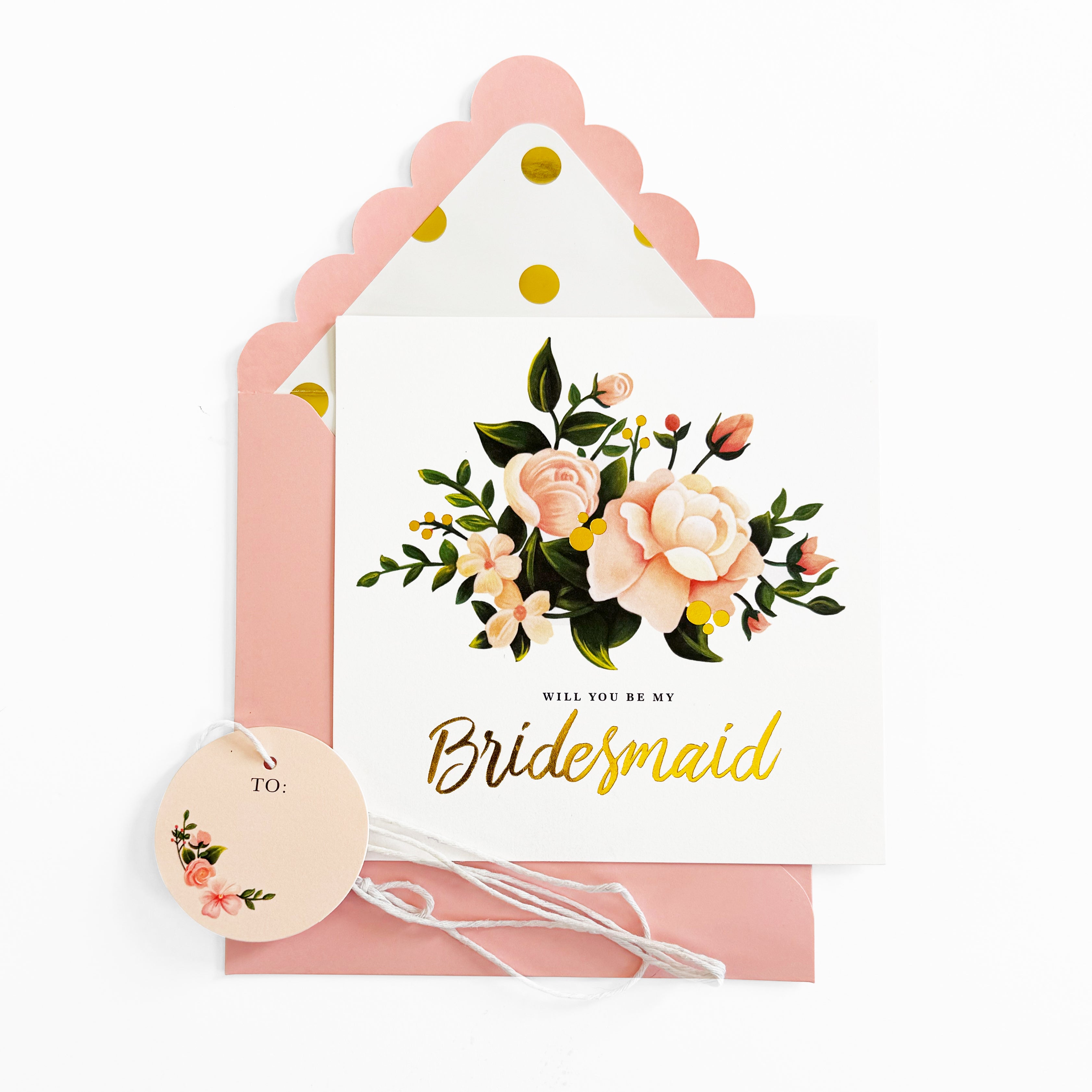 Juliet Collection - Bridesmaid Invitation and Envelope