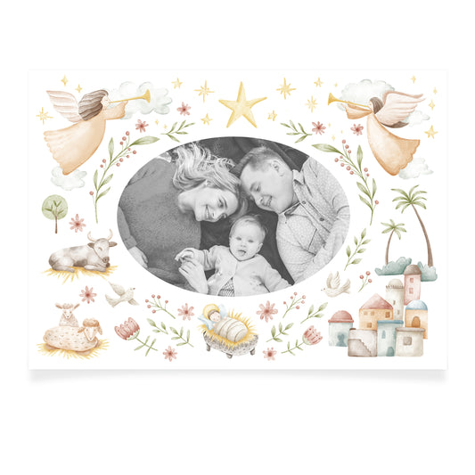 Nativity - Custom Holiday Card + Envelopes (Pack of 10) (Copy)