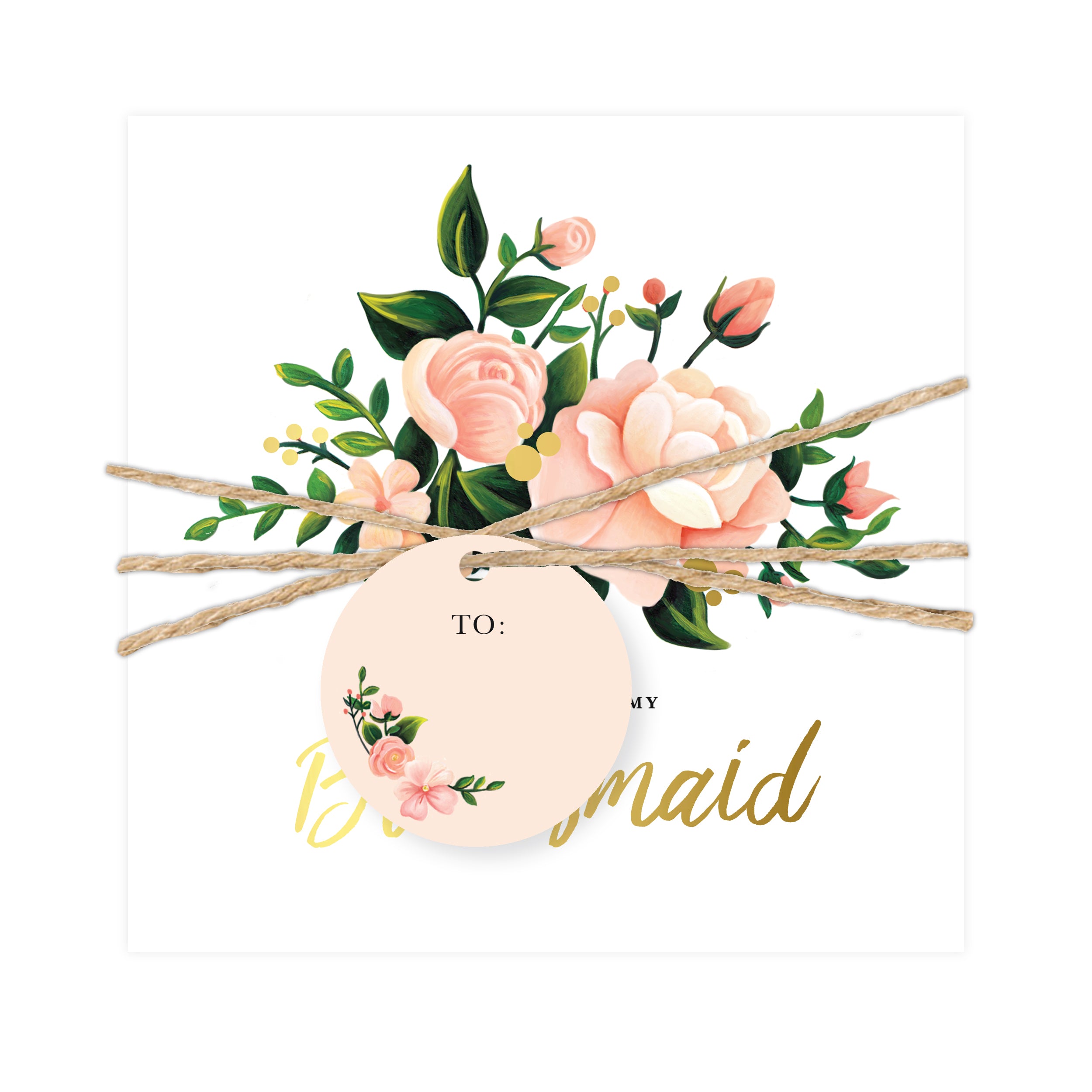 Juliet Collection - Bridesmaid Invitation and Envelope