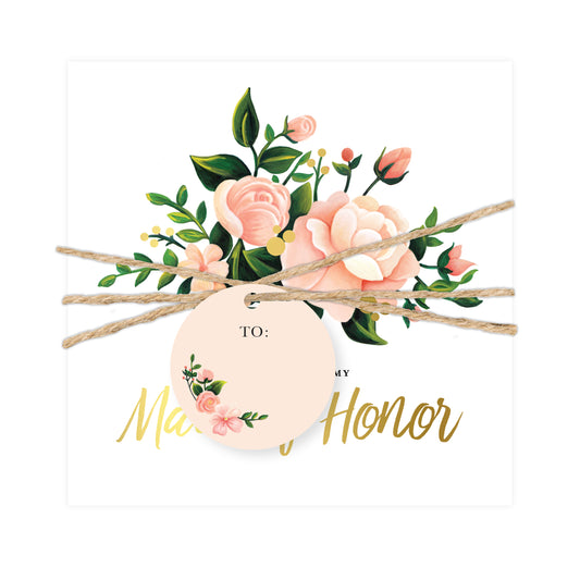 Juliet Collection - Maid of Honor Invitation and Envelope