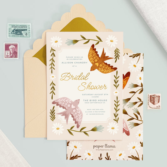 Birds of a Feather | Bridal Shower Invitation