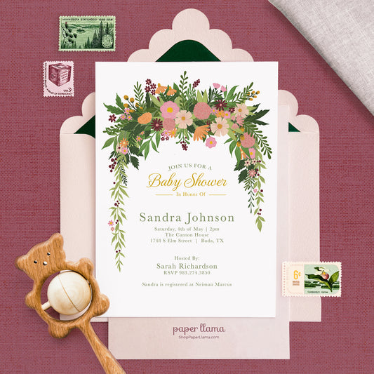 Enchanted Garden | Baby Shower Invitation