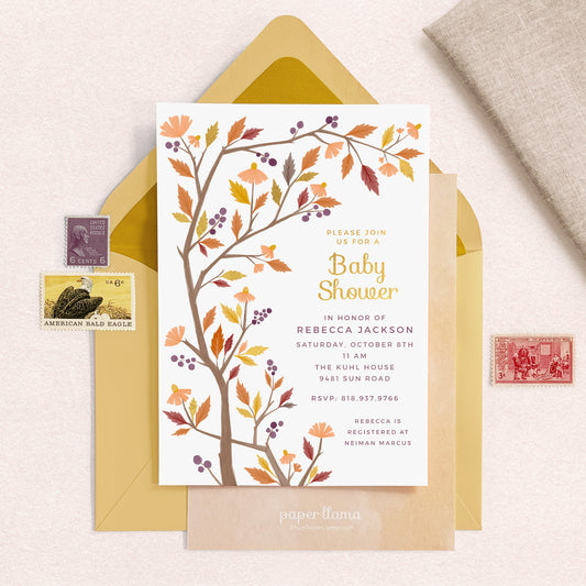 Falling for You | Baby Shower Invitation