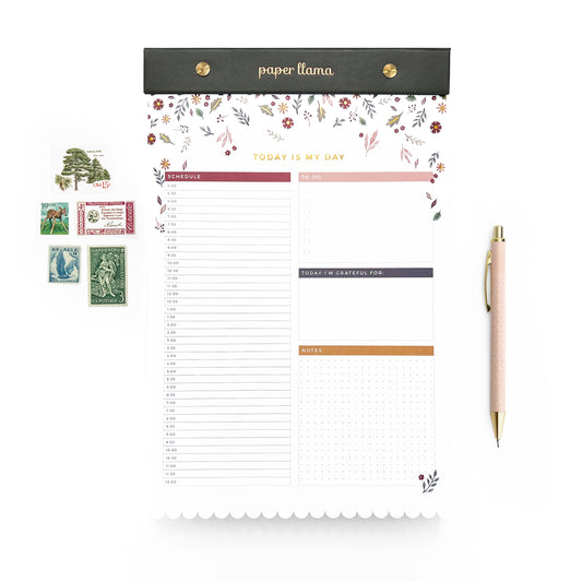 Falling Leaves Daily Planner Desktop Notepad