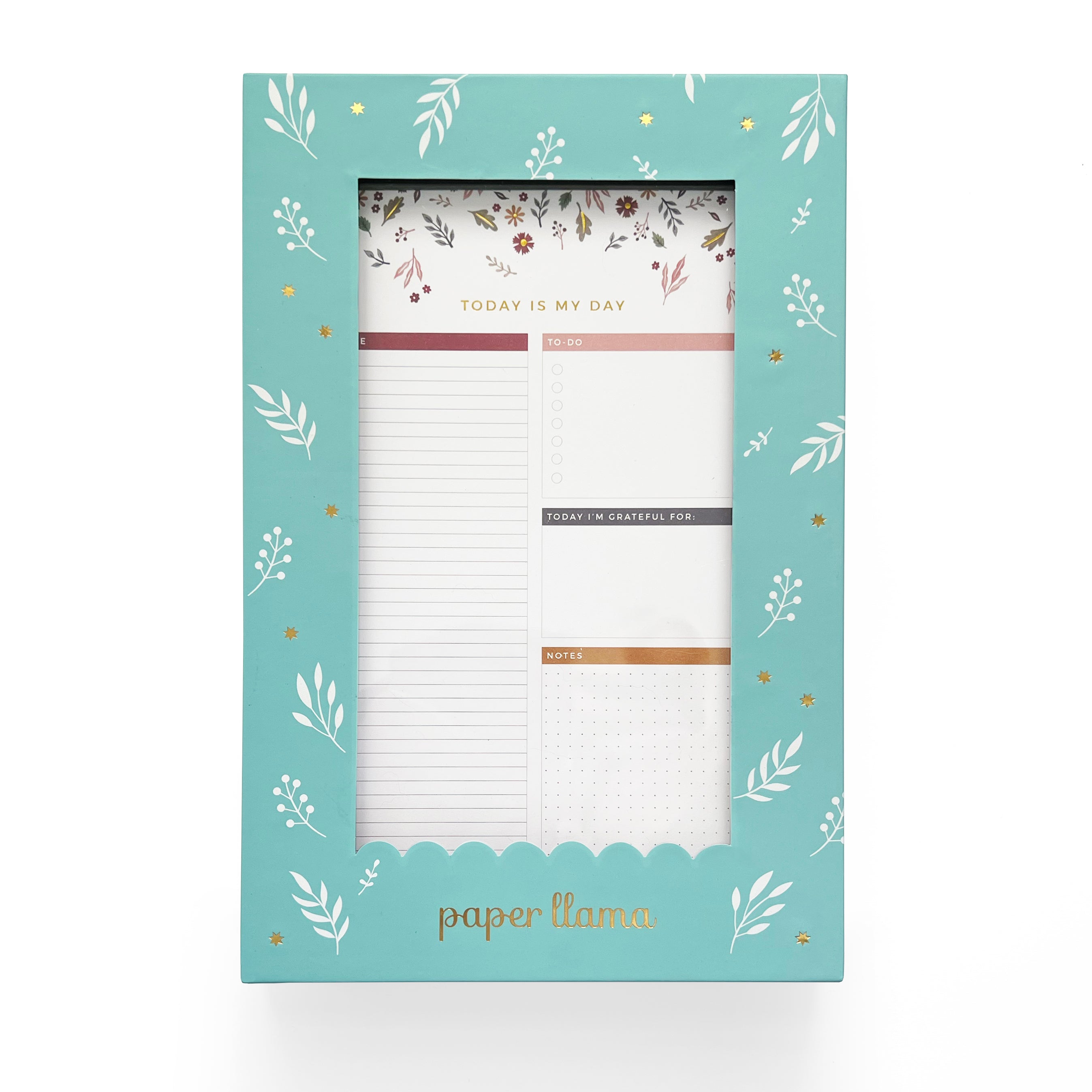 Falling Leaves Daily Planner Desktop Notepad